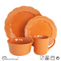 16PCS relief dîner ensemble en gros